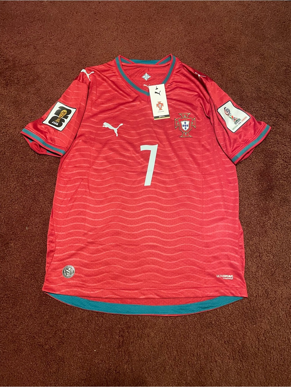 Cristiano Ronaldo Portugal Red Soccer Jersey - 2026 FIFA World Cup